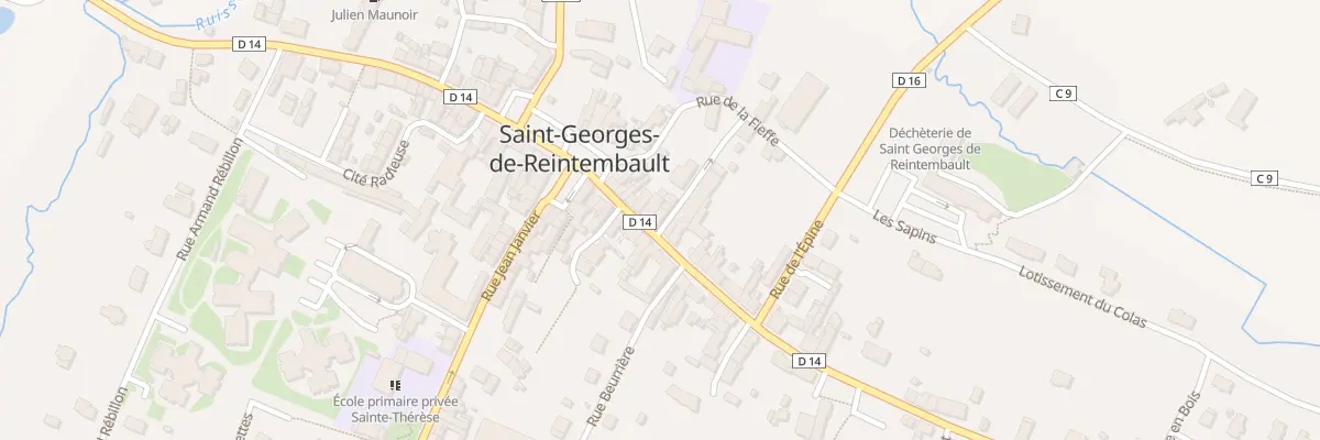 Plan du 13 Rue du Maréchal Leclerc à Saint-Georges-de-Reintembault