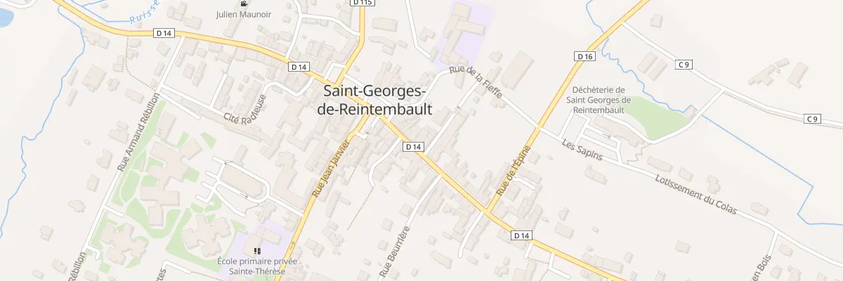 Plan du 11 Rue du Maréchal Leclerc à Saint-Georges-de-Reintembault