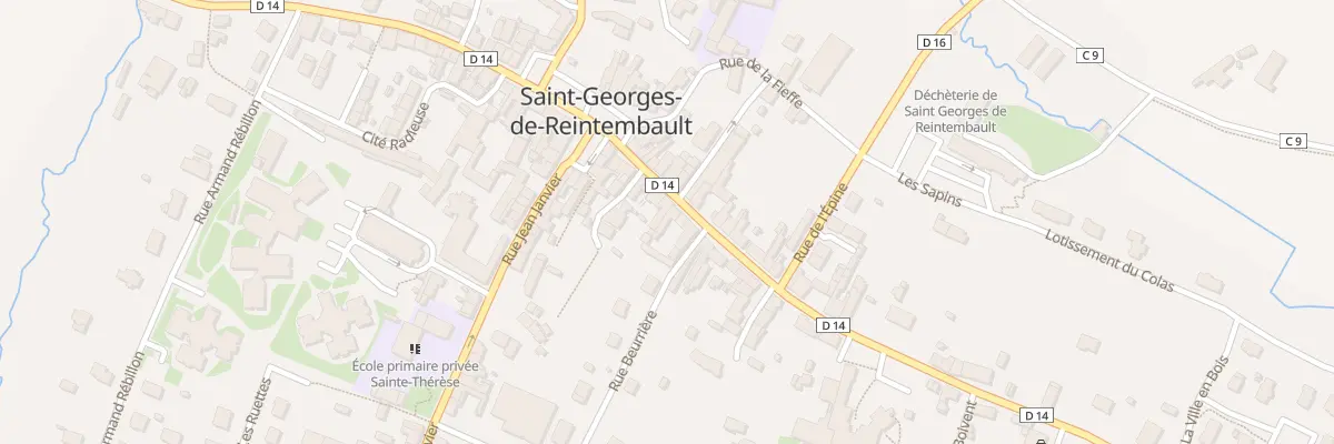 Plan du 16 Rue du Maréchal Leclerc à Saint-Georges-de-Reintembault