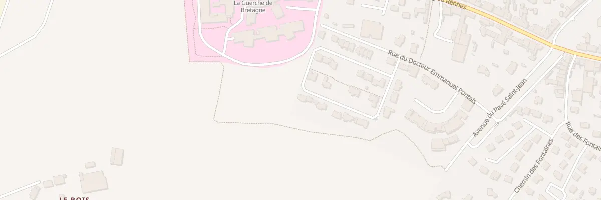 Plan du 17 Rue Professeur Hercberg Serge à La Guerche-de-Bretagne