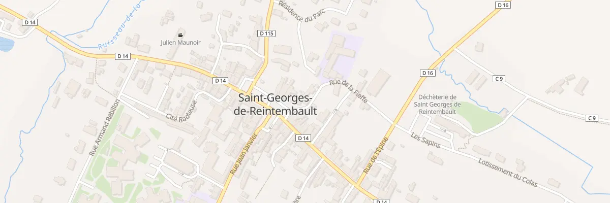 Plan du 12 Pl de la Mairie à Saint-Georges-de-Reintembault