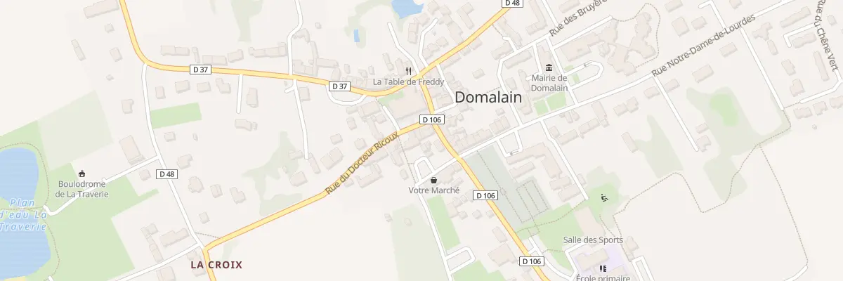 Plan du 4B Rue du Docteur Ricoux à Domalain