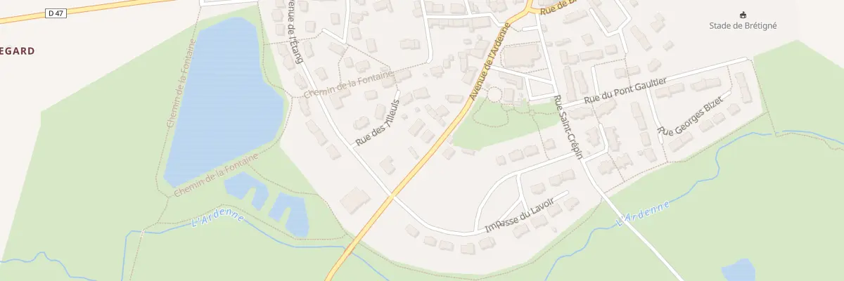 Plan du 1 Avenue de l’Ardenne à Rannée
