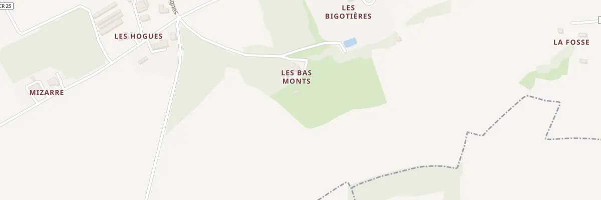 Plan du 2 Les Bas Monts à La Chaise-Baudouin