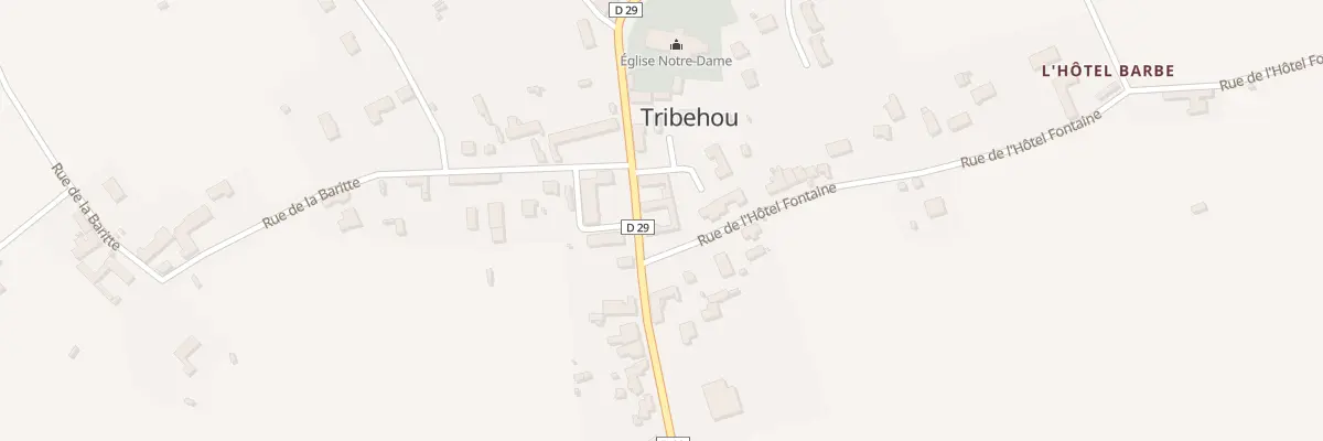 Plan du 939 Le Bourg à Tribehou