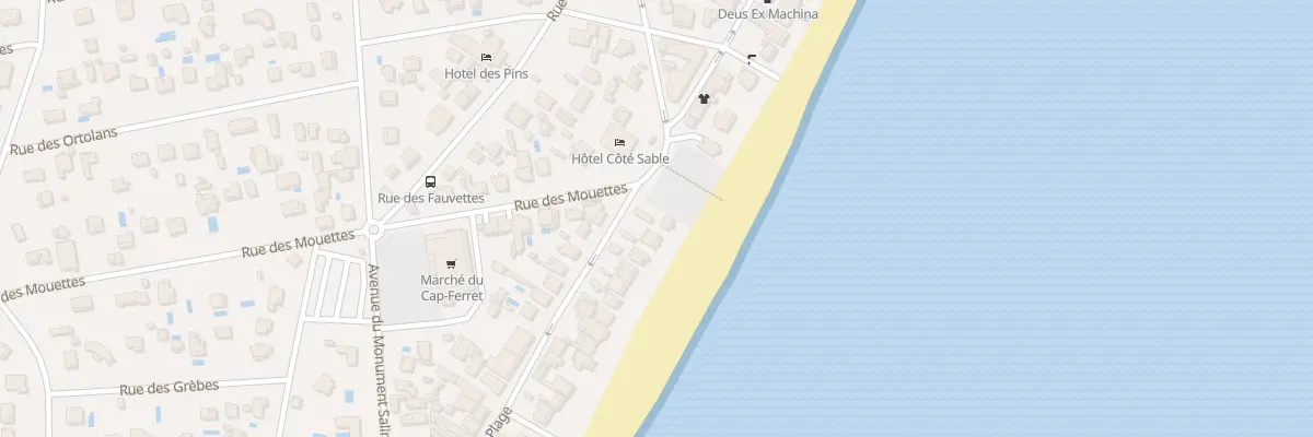 Plan du 38 Bd de la Plage Cap Ferret à Lège-Cap-Ferret