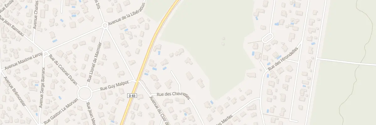 Plan du 550 Rue des Chevrettes à Biscarrosse