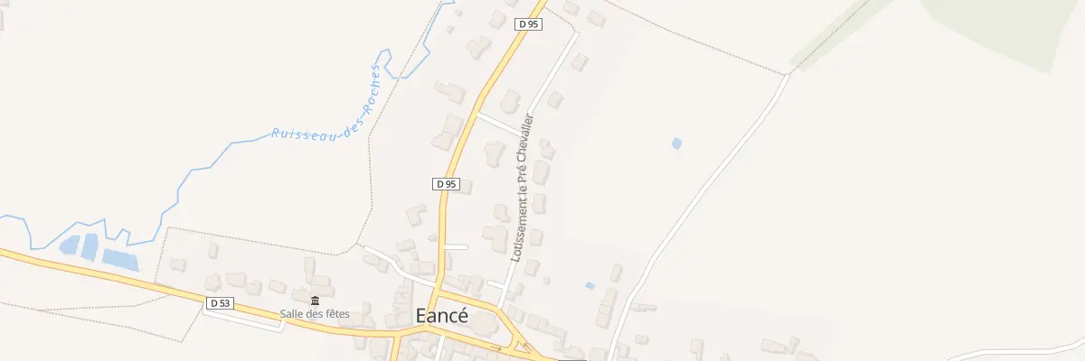 Plan du 8 Lot le Pre Chevalier à Eancé