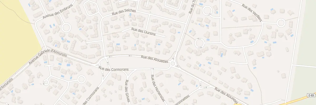 Plan du 165 Rue des Alouettes à Biscarrosse