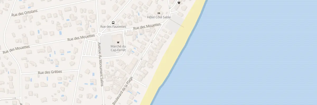 Plan du 48 Bd de la Plage Cap Ferret à Lège-Cap-Ferret