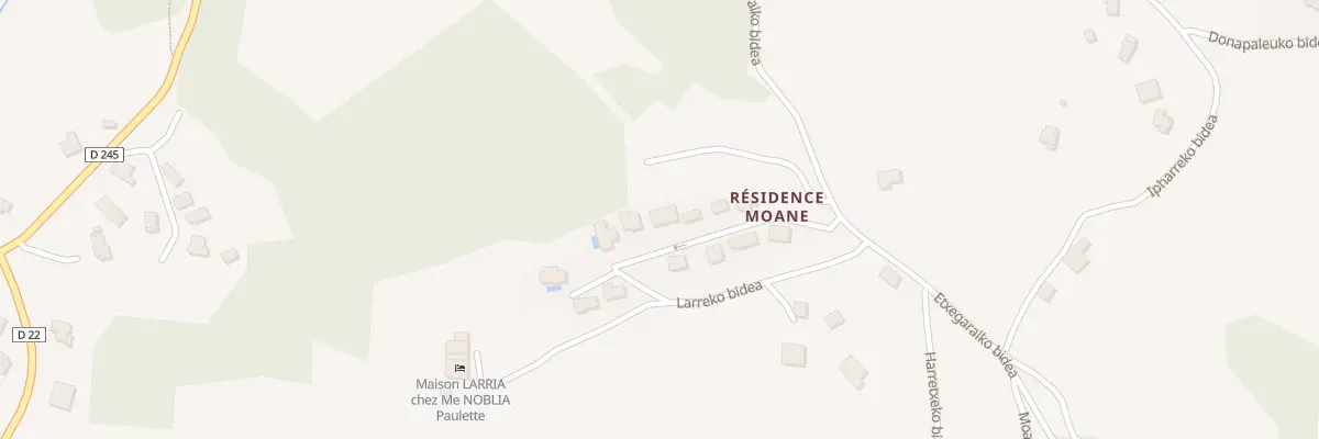 Plan du 1003 Larria à Hélette