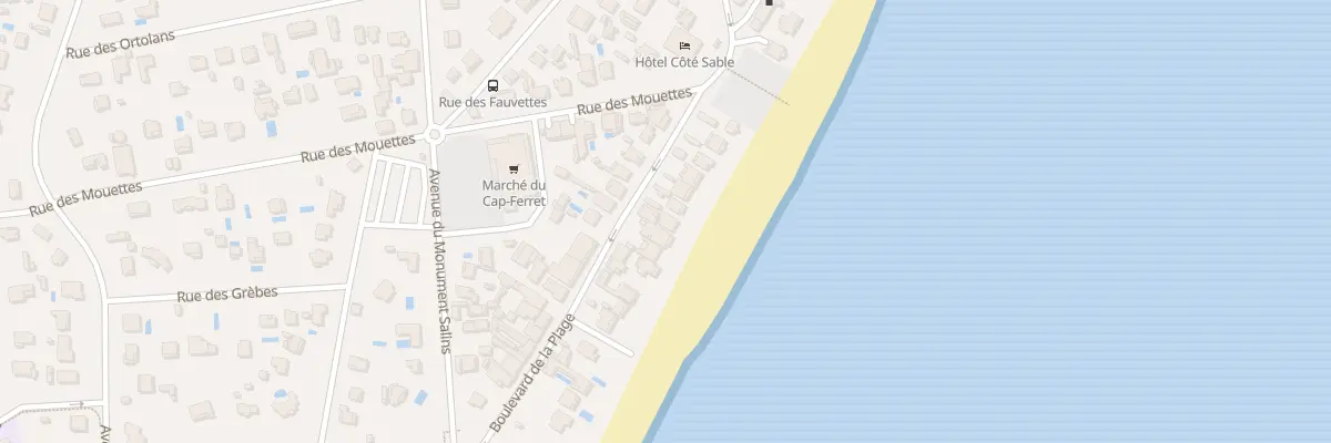 Plan du 50 Bd de la Plage Cap Ferret à Lège-Cap-Ferret