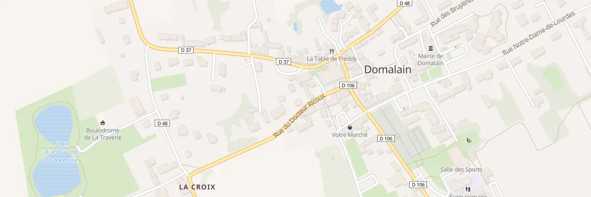 Plan du 5 Rue du Docteur Ricoux à Domalain