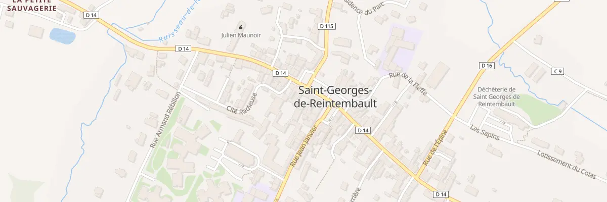 Plan du 5 Rue Julien Maunoir à Saint-Georges-de-Reintembault