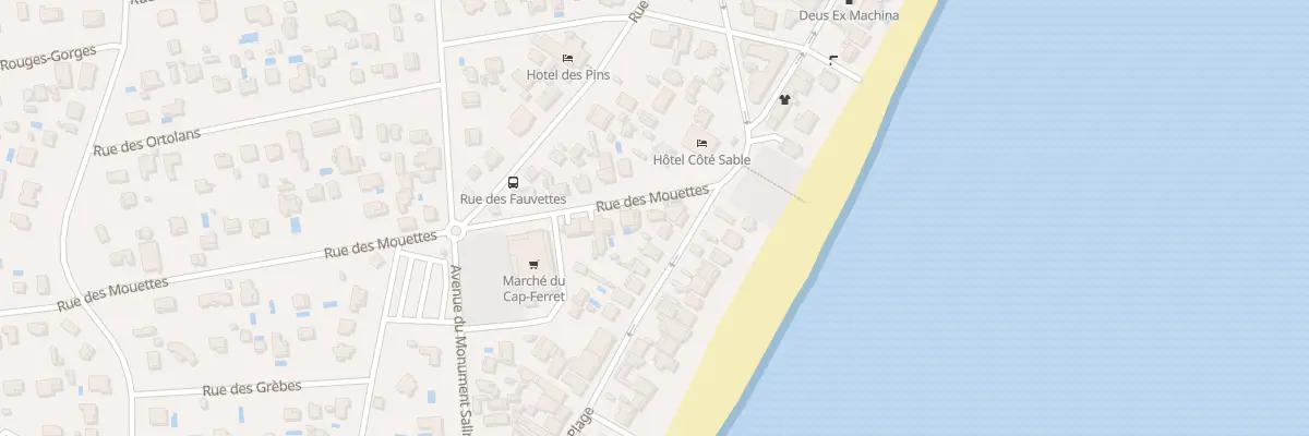 Plan du 2 Rue des Mouettes Cap Ferret à Lège-Cap-Ferret