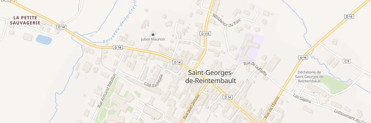 Plan du 2 Rue Julien Maunoir à Saint-Georges-de-Reintembault