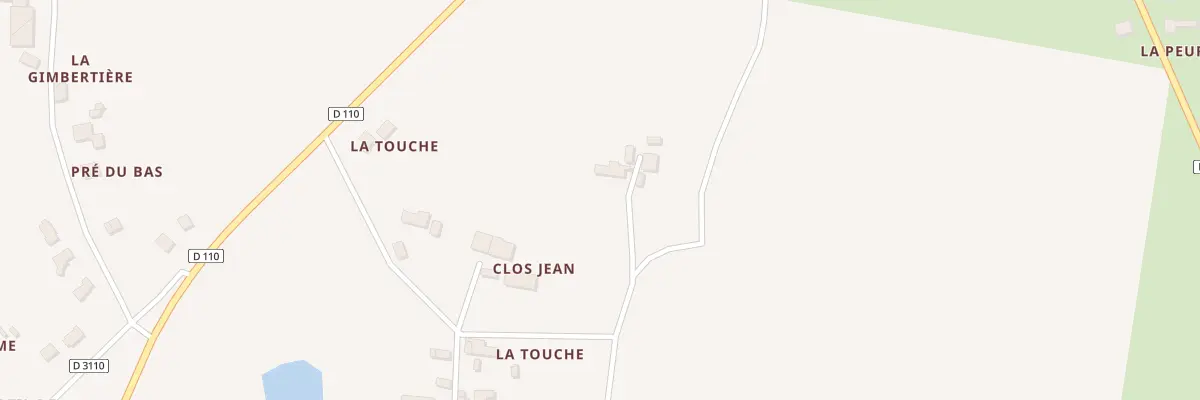 Plan du 10 La Touche à Vergéal