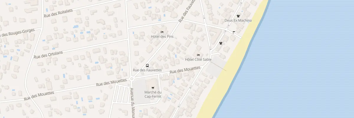 Plan du 1 Rue des Mouettes Cap Ferret à Lège-Cap-Ferret