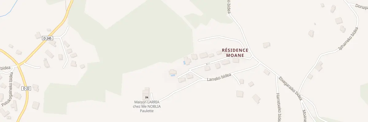 Plan du 1001 Larria à Hélette