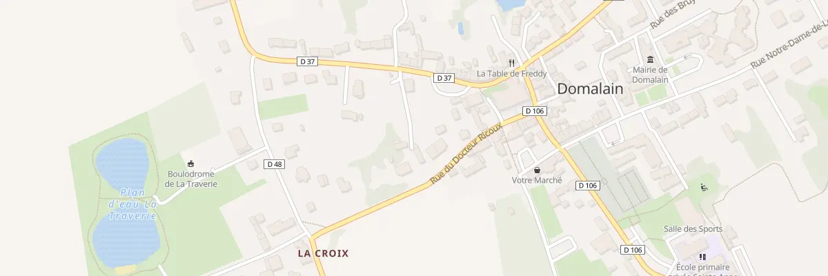 Plan du 13B Rue du Docteur Ricoux à Domalain