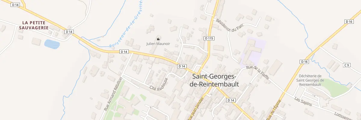 Plan du 6 Rue Julien Maunoir à Saint-Georges-de-Reintembault