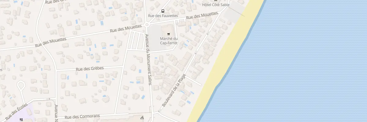 Plan du 57 Bd de la Plage Cap Ferret à Lège-Cap-Ferret