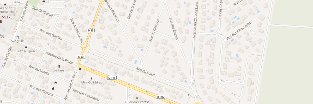 Plan du 30 Rue du Cosmos à Biscarrosse
