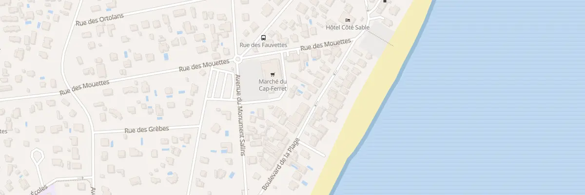 Plan du 55 Bd de la Plage Cap Ferret à Lège-Cap-Ferret