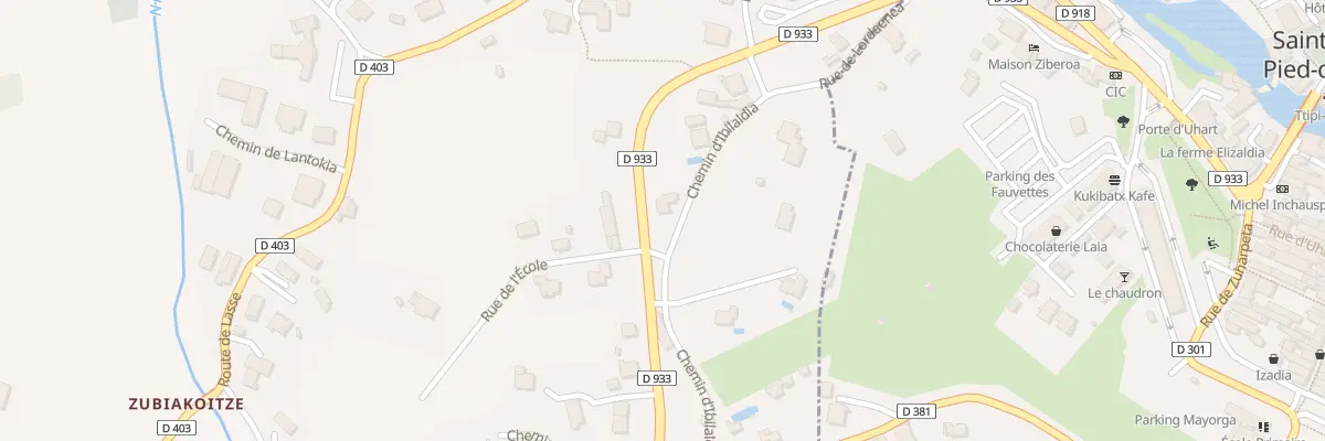 Plan du 341 Rte d’Arnéguy à Uhart-Cize