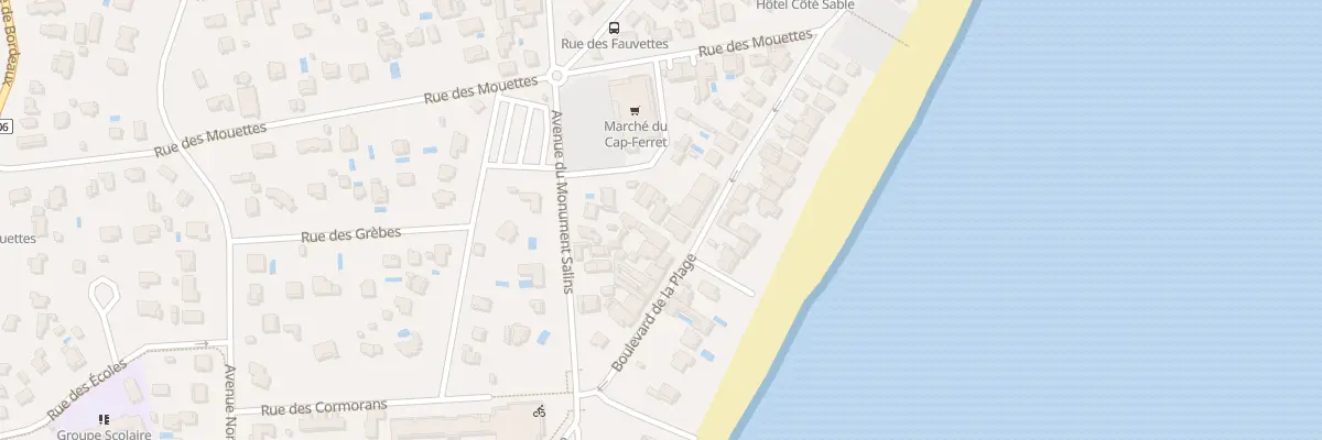 Plan du 59 Bd de la Plage Cap Ferret à Lège-Cap-Ferret