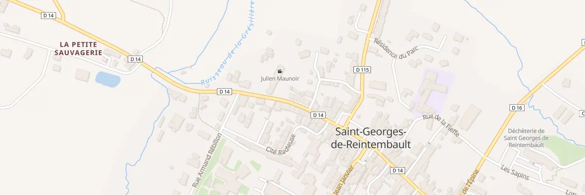 Plan du 18 Rue Julien Maunoir à Saint-Georges-de-Reintembault