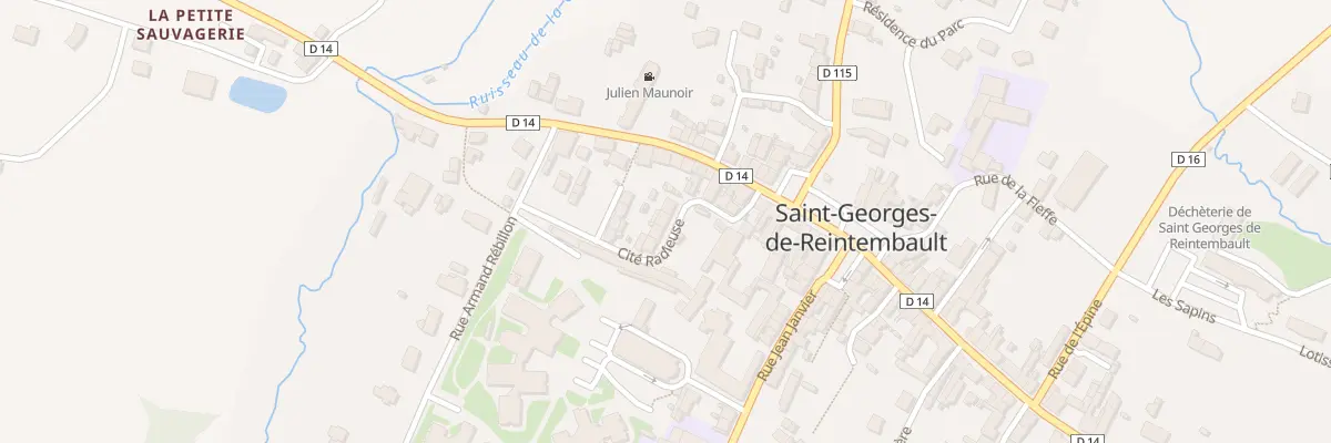 Plan du 14 Cité Radieuse à Saint-Georges-de-Reintembault
