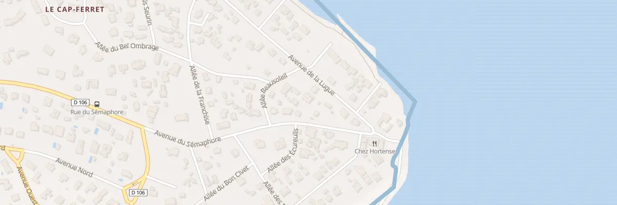 Plan du 9017 Av de la Lugue à Lège-Cap-Ferret