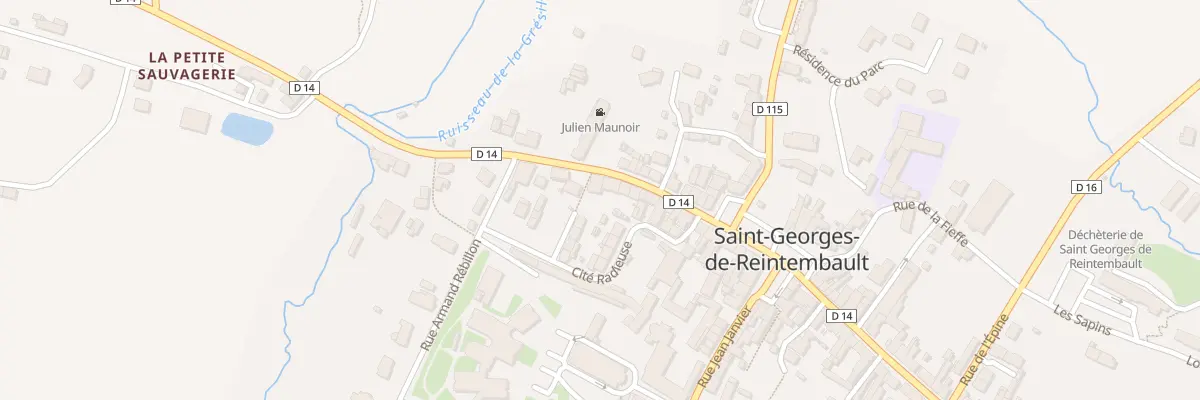 Plan du 31 Rue Julien Maunoir à Saint-Georges-de-Reintembault
