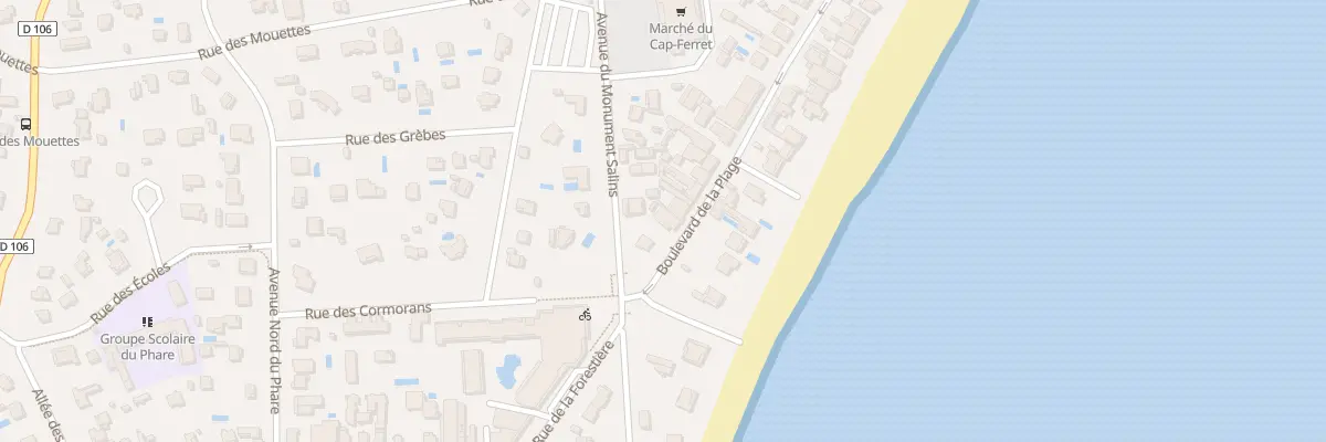 Plan du 71 Bd de la Plage Cap Ferret à Lège-Cap-Ferret