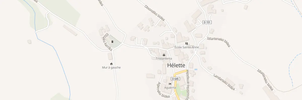 Plan du 7163 La Place à Hélette