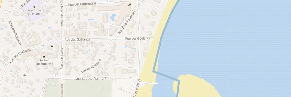 Plan du 84 Bd de la Plage Cap Ferret à Lège-Cap-Ferret