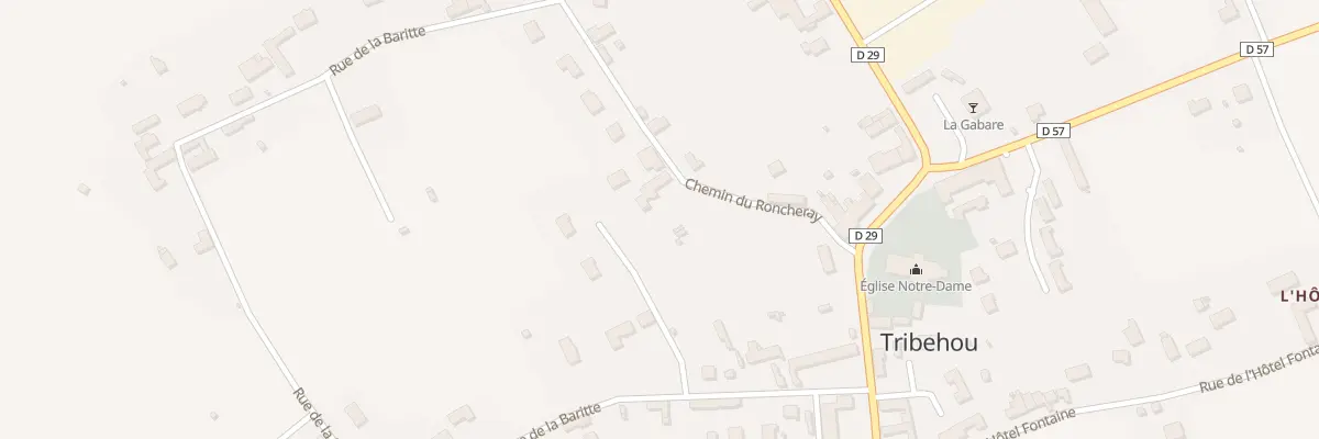 Plan du 548 Le Roncheray à Tribehou
