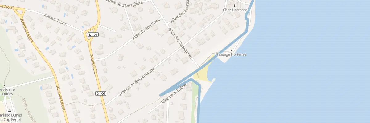 Plan du 9011 Av André Armandy Cap Ferret à Lège-Cap-Ferret