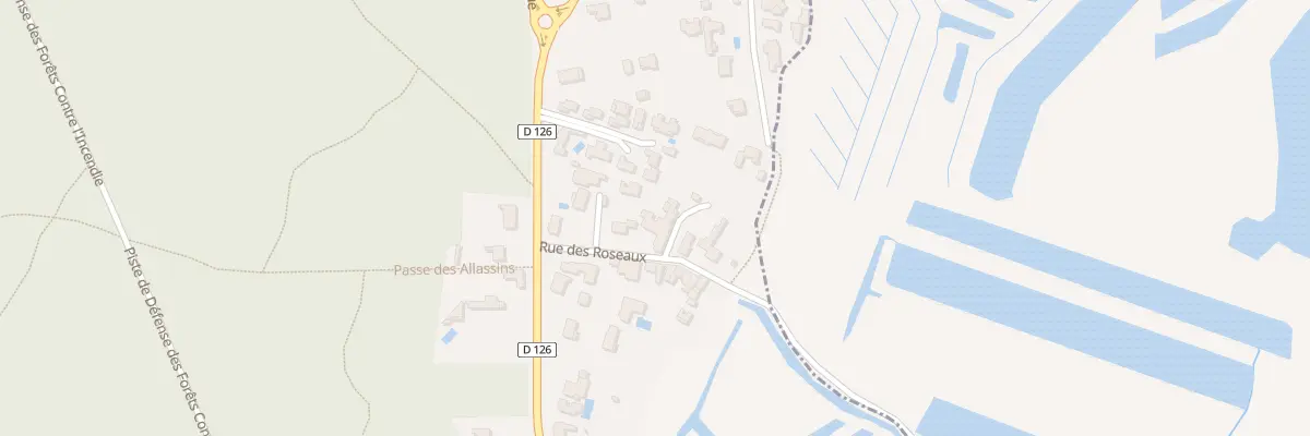 Plan du 1 Rue des Roseaux au Grand-Village-Plage