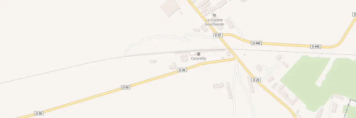Plan du 6 La Gare à Carantilly