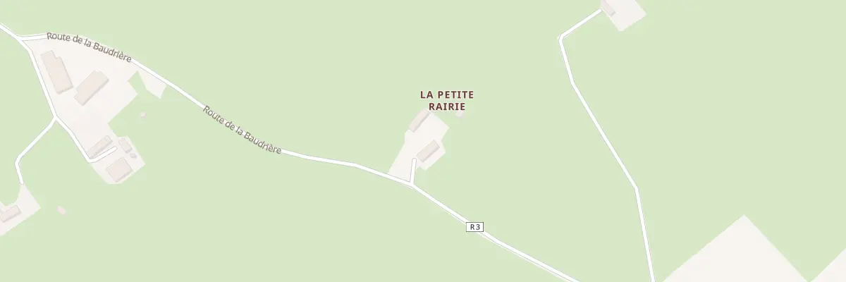Plan du 23 Rte de la Baudrière à Hambye