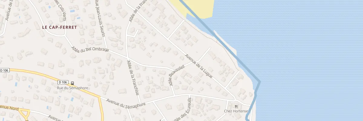 Plan du 9036 Av de la Lugue à Lège-Cap-Ferret
