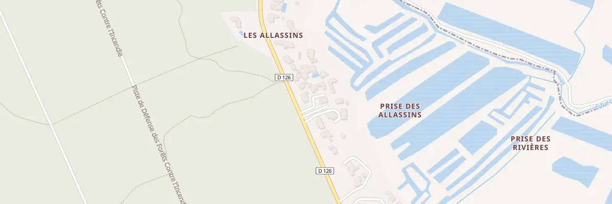 Plan du 40 Rte des Allassins au Grand-Village-Plage