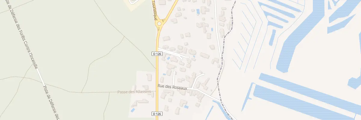 Plan du 74D Rte des Allassins au Grand-Village-Plage