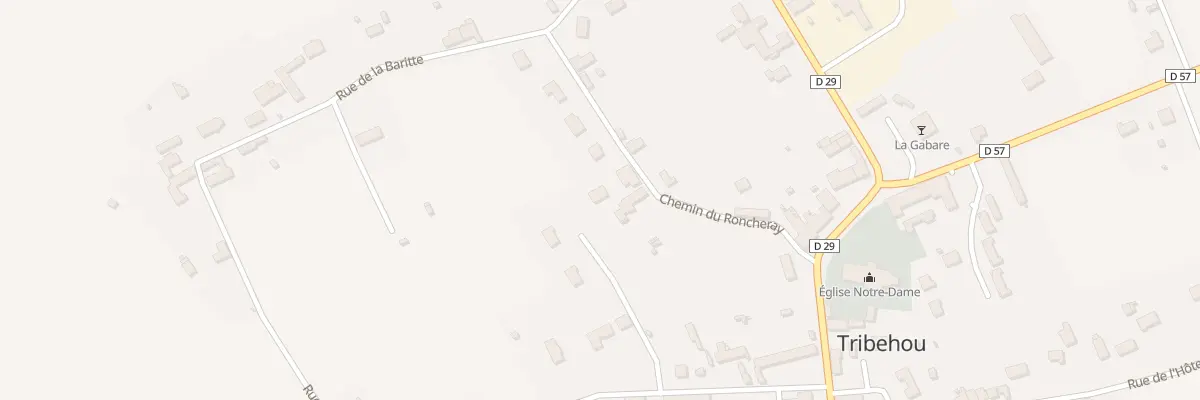 Plan du 546 Le Roncheray à Tribehou