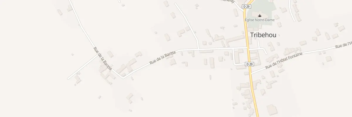 Plan du 519 Rue de la Baritte à Tribehou