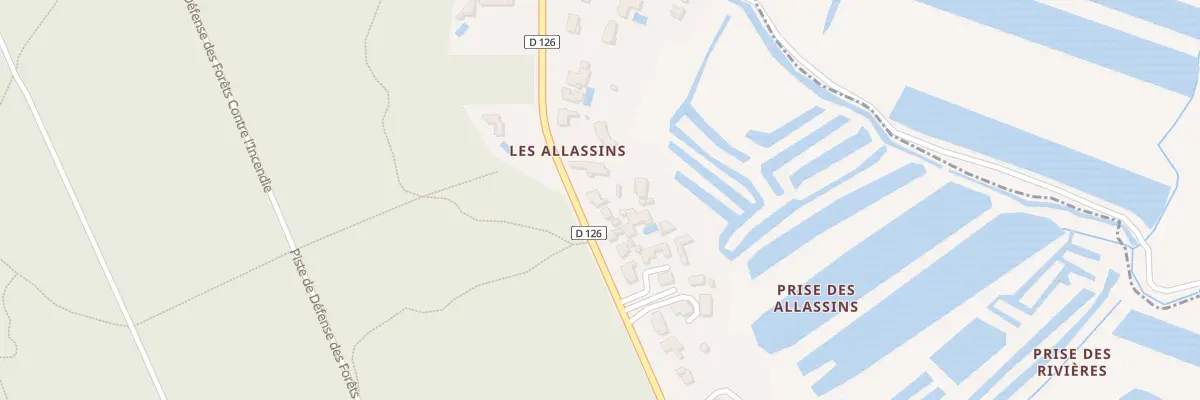 Plan du 48 Rte des Allassins au Grand-Village-Plage
