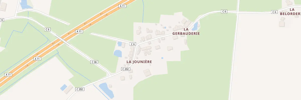 Plan du 158 La Jouniere à Couffé