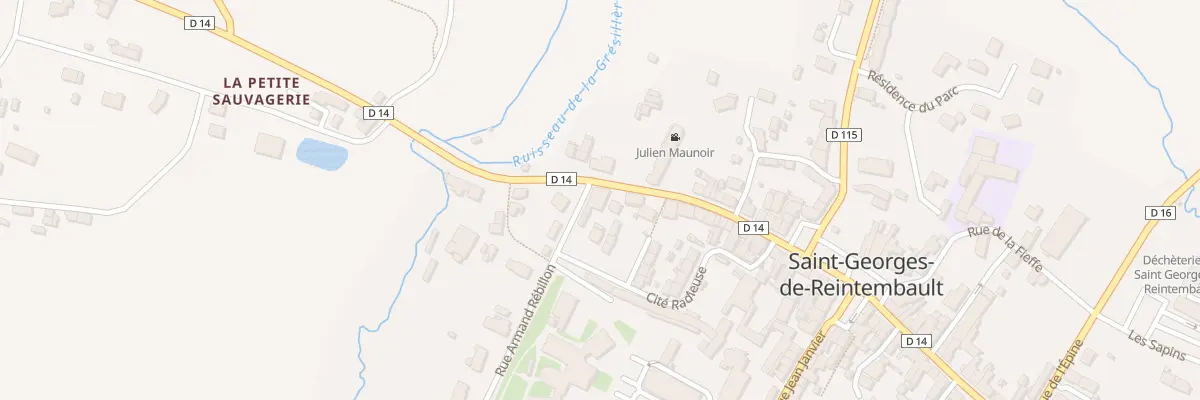 Plan du 43 Rue Julien Maunoir à Saint-Georges-de-Reintembault